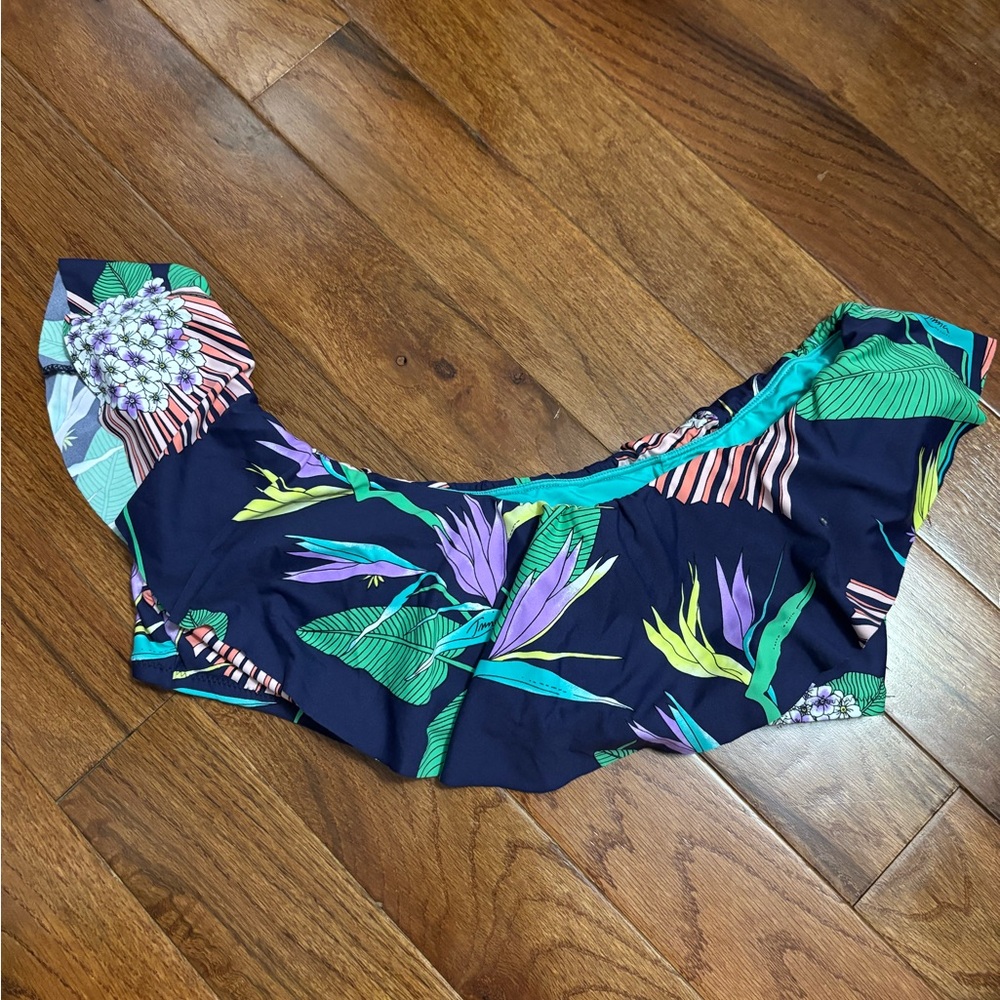 Trina Turk Teal Bikini Top